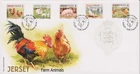 Unaddressed Jersey First Day Cover FDC 2008 Farm Animals Set