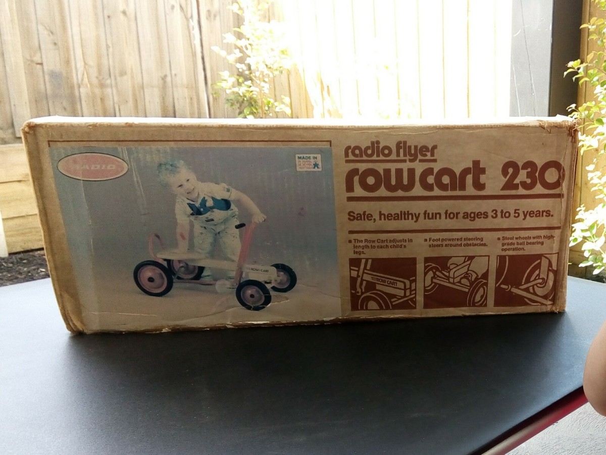 Vintage RADIO FLYER ROW CART #230 mint with BOX