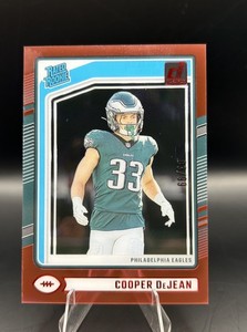 2024 Panini Clearly Donruss - Rated Rookie Cooper DeJean #72 Red /99 (RC) Eagles