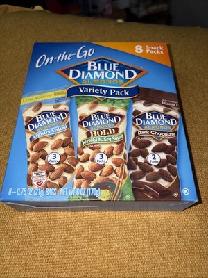 Blue Diamond Almonds Snack Nut Variety Pack for Kids, Office, School, Onthego...