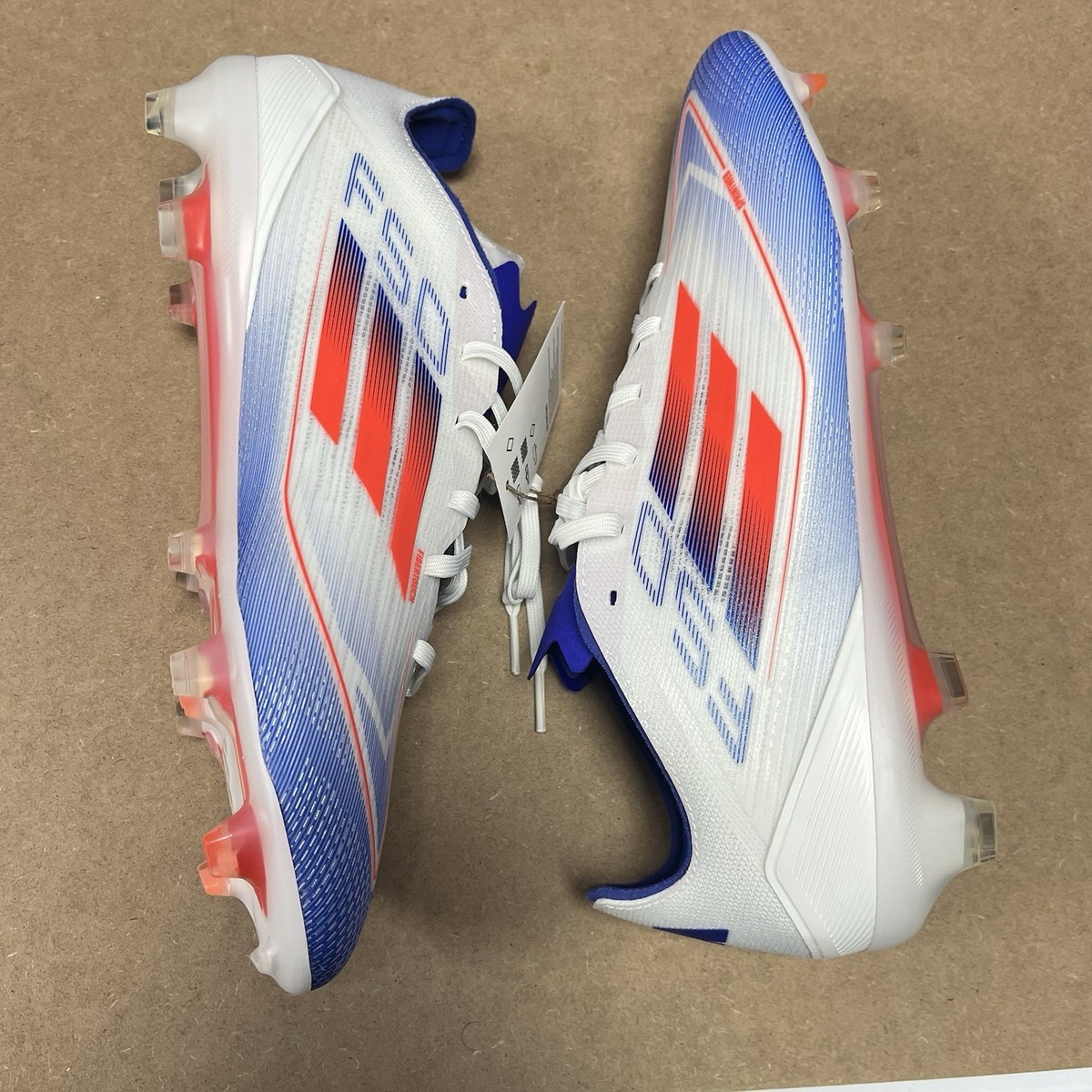 Adidas F50 Pro FG 'White/Solar Red/Lucid Blue' Men's Size 11