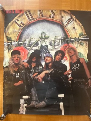 GUNS N' ROSES / 1980s Original Official Poster 19.5x23in 495x585mm
