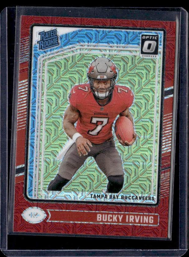 2024 Donruss Optic #216 Bucky Irving Red Mojo