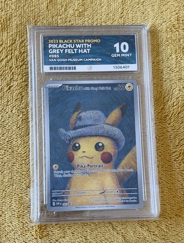 Pokémon Pikachu Grey Felt Hat Svp 085 ACE 10