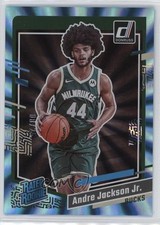 2023 Panini Donruss Rated Rookie Holo Light Blue Laser /25 Andre Jackson Jr 1p76