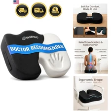 Office Chair Cushion Seat Cushion for Tailbone Pain Sciatica Lumbar Support