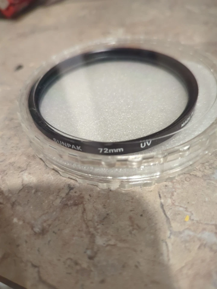 SUNPAK ULTRAVIOLET UV 72mm LENS FILTER IN ORIGINAL BOX MADE IN JAPAN - Image 4 of 4