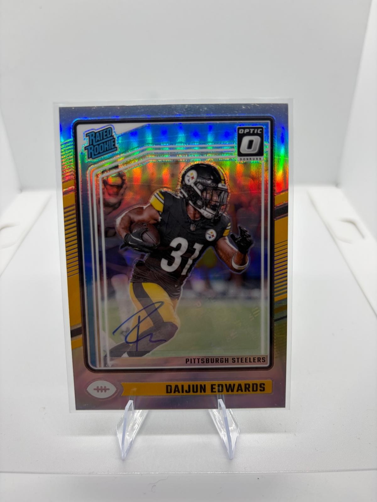 2024 Donruss Optic #223 Daijun Edwards Rated Rookies Autographs Holo #/150