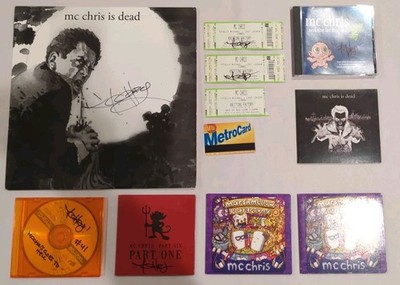 MC Chris CD / LP Lot **Rare**SIGNED Authographs** : 6 CD's, 1 LP, Tickets