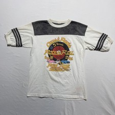 Vintage 1989 Cars Rods Rock N Roll Rod Run Sarasota FL Jersey Tee M