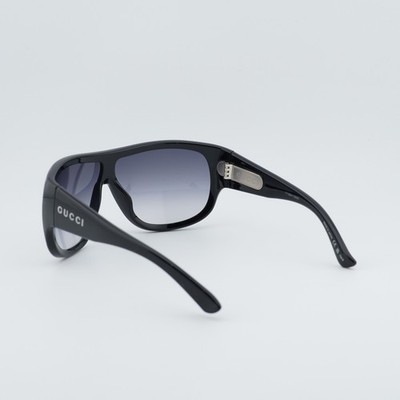 Gucci GG2168S 008 Sunglasses Shiny Black Shield Frame, Grey Gradient Lenses Gucci GG2168S Shield Sunglasses | Fashion Eyewear US main image 2