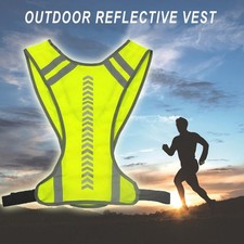 High Visibility Hi Vis Running Vest Reflective Cycling Bib Safety Tops Walking