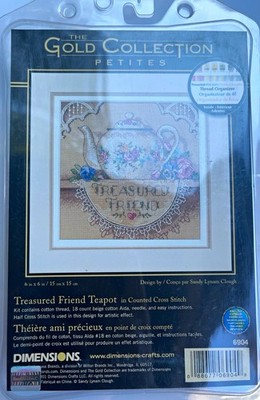 Dimensions Gold Collection Petites Kreuzstich-Set Treasured Friend Teapot