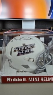 Royce 2026 Fanatics Summerslam WWE AUTOGRAPHED Silver INK MINI HELMET AUTO 5/5