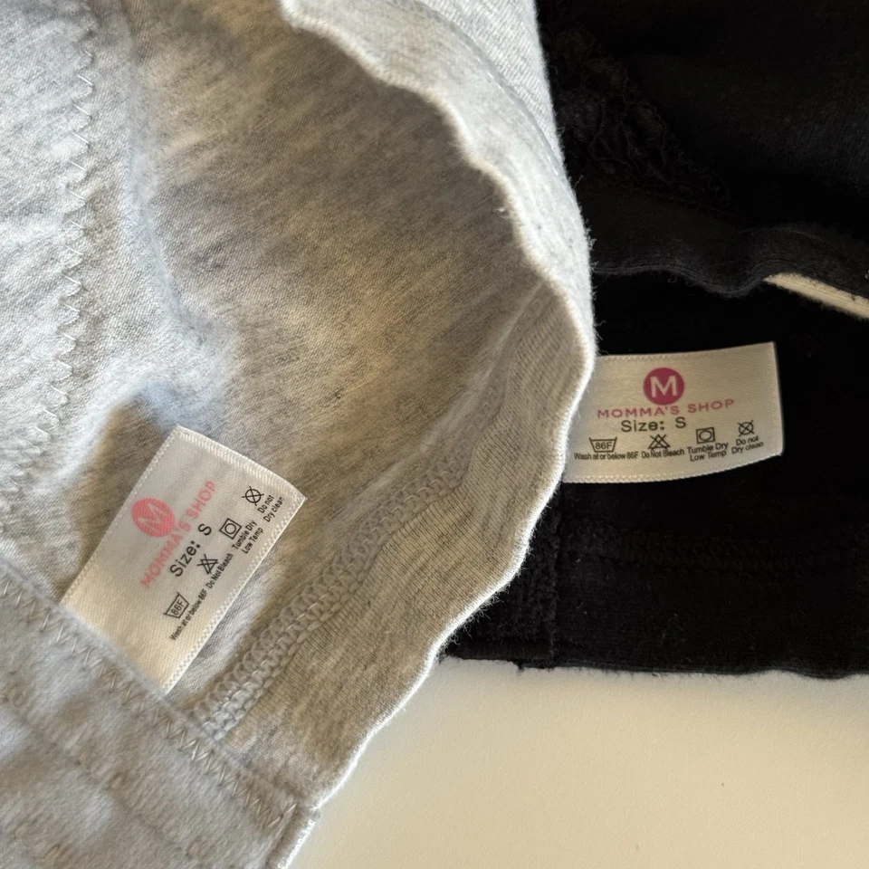 Mommas Shop Bundle Lot 2 Nursing Bra Size Small Gray Black Maternity Comfortable - Image 4 of 4