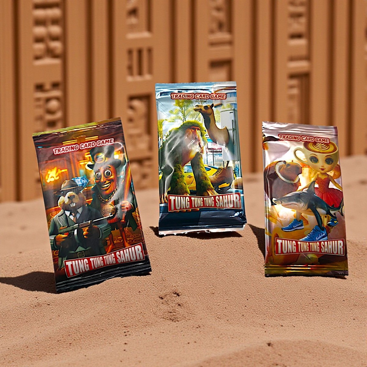 Tung Tung Tung Sahur Italian Brainrot TCG 1 Sealed Pack of 8 Cards