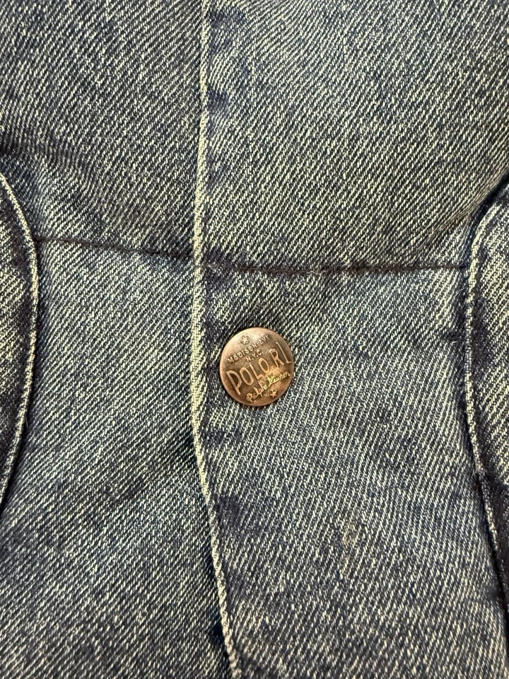 Vintage Ralph Lauren Western Denim Down Vest - Image 3 of 4