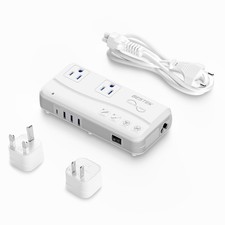 Bestek Pure Sine Wave 220V To 110V Converter Us To European Travel Voltage