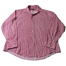 Vintage 70s H.I.S. Dagger Collar Floral Psychedelic Disco Shirt Size Large  