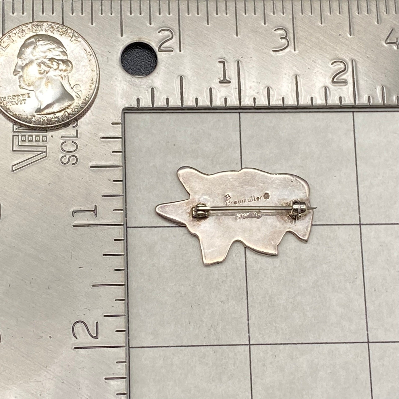 Vintage Cardigan Corgi Dog Braumuller Sterling Si… - image 5