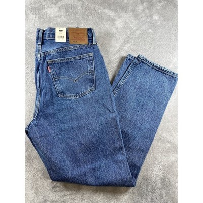 New Levi's Men's 501 Jeans 32/31 Loose Thigh/Hip Tapered Leg Button Fly Casual