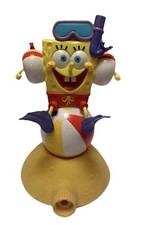 Vintage Nickelodeon SpongeBob Squirt n Snorkel Sprinkler Plastic Water Play Toy