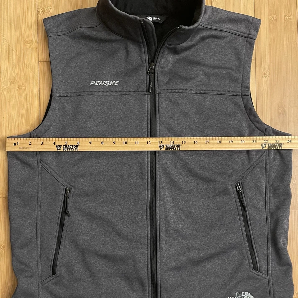 The North Face Ridgewall Vest Windwall Soft Shell Zip Up Penske Logo Men Size XL - Image 3 of 4