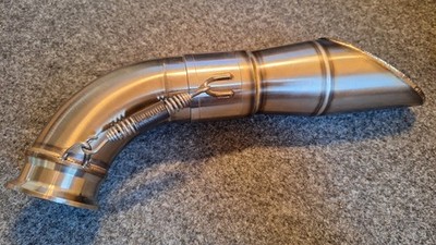 Tyga Set pipe  slip on  Mesh slash cut  stainless, KTM Duke 390