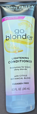 John Frieda Sheer Blonde Go Blonder Lightening Conditioner 8.3 fl oz Parabenfree