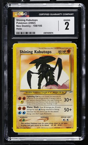 Shining Kabutops (Unlimited) graded CGC 2 for sale on eBay