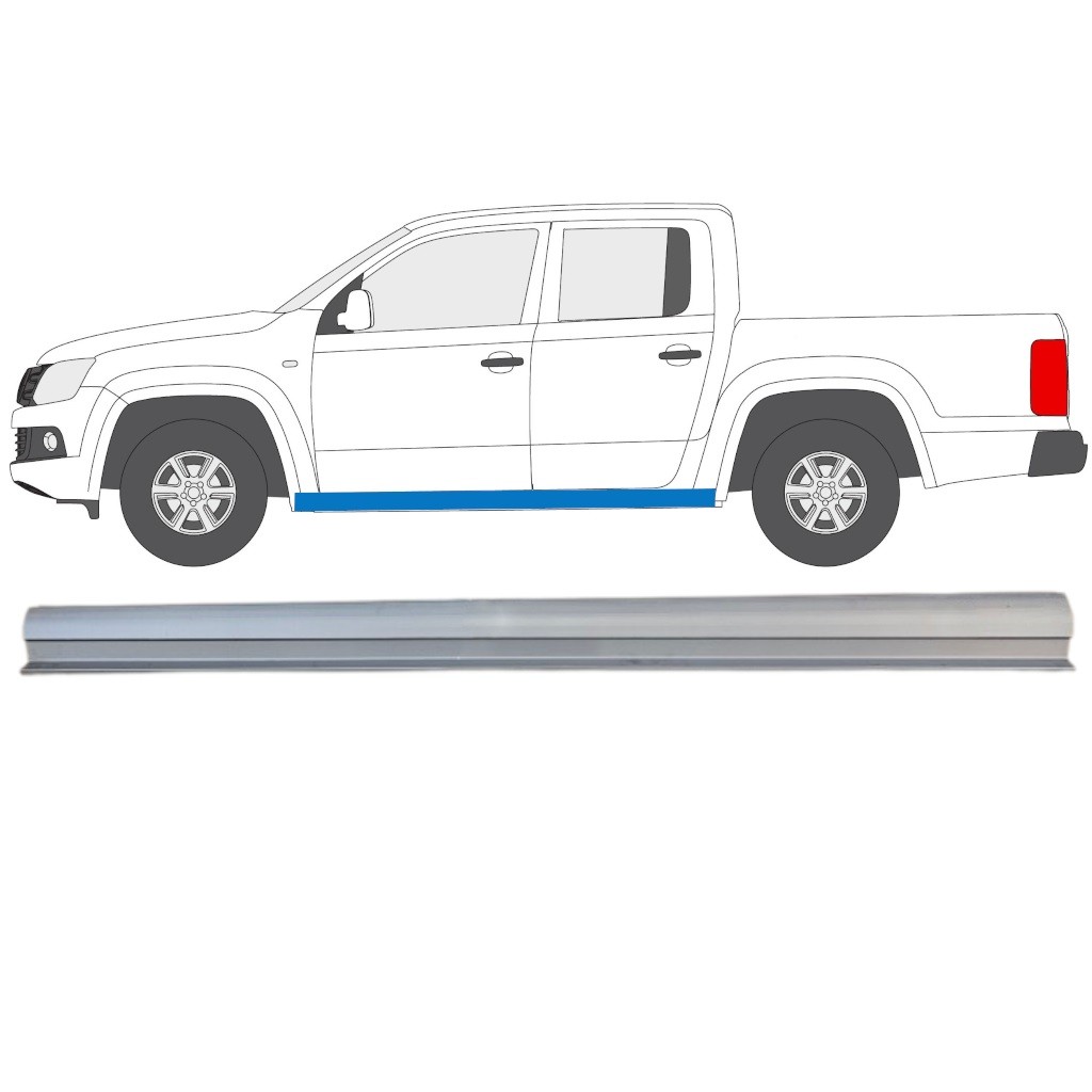 Lower sill repair panel for Volkswagen Amarok 2010-2022 / Left