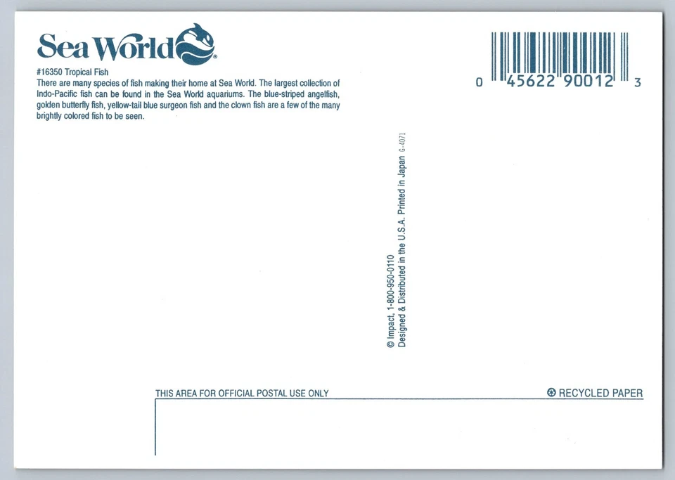 #3319 Aquarium Fish FDC Maxi Card - Image 2 of 2