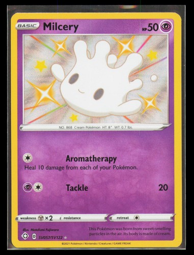 2021 Pokemon Milcery SV057/SV122 Shiny Rare Shining Fates Shiny Vault Holo NM