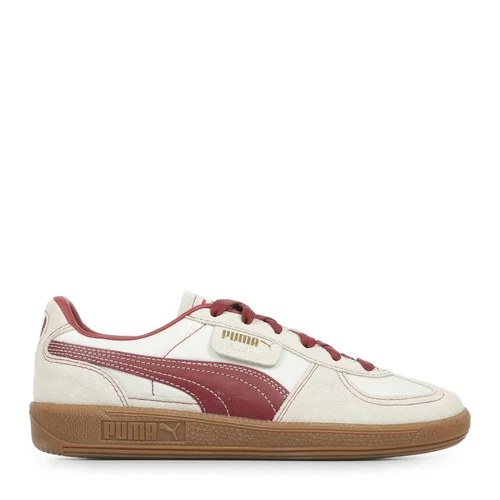 Chaussures Baskets PUMA unisexe Palermo Og Beige Cuir Lacets