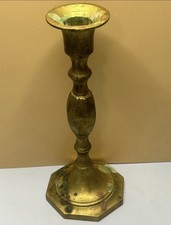 Vintage Brass Candlestick Holder Heavy Metal