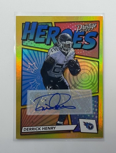 Derrick Henry [Autograph] #H-8 2022 Panini Prestige Heroes card