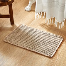 Boho Bathroom Rugs, Super Absorbent Non Slip Waffle Bath Mat Quick Dry Bath Rugs