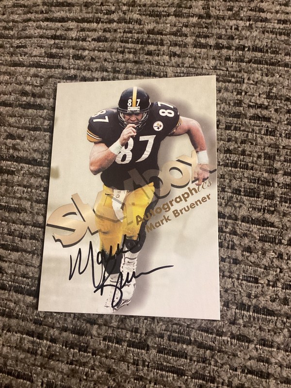 1998 Skybox MARK BRUENER Autograpics - PITTSBURGH STEELERS