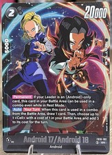 Bandai DBS Card Game Android 17/Android 18 FB10-102 SR Foil English