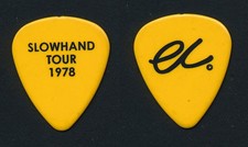 Eric Clapton Guitar Pick Slowhand Tour 1978 - Yellow - 2006-2007 Tour Issue