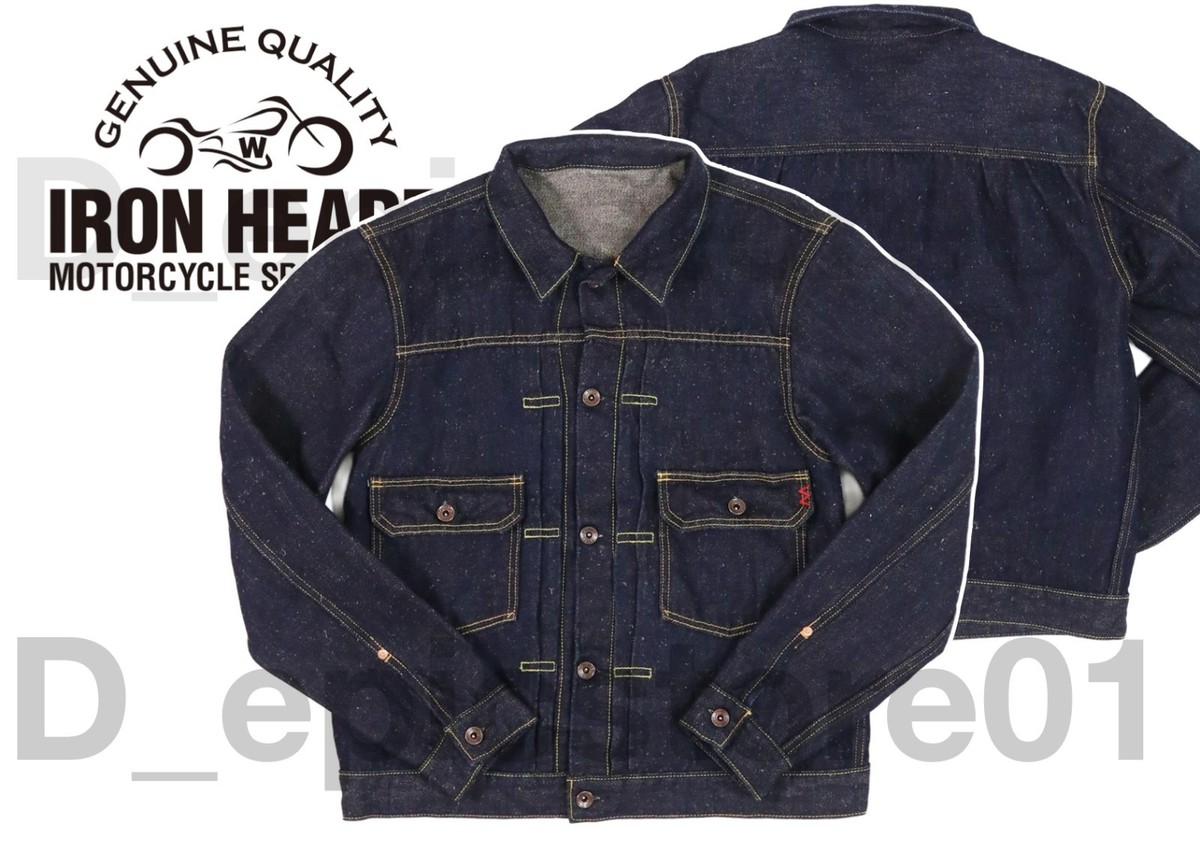 IRON HEART IHJ-163 14oz Linen Denim Type 2 Jacket Indigo Japan | eBay
