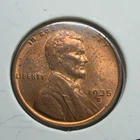 Uncirculated Red 1935-D Denver Mint Copper Lincoln Wheat Cent