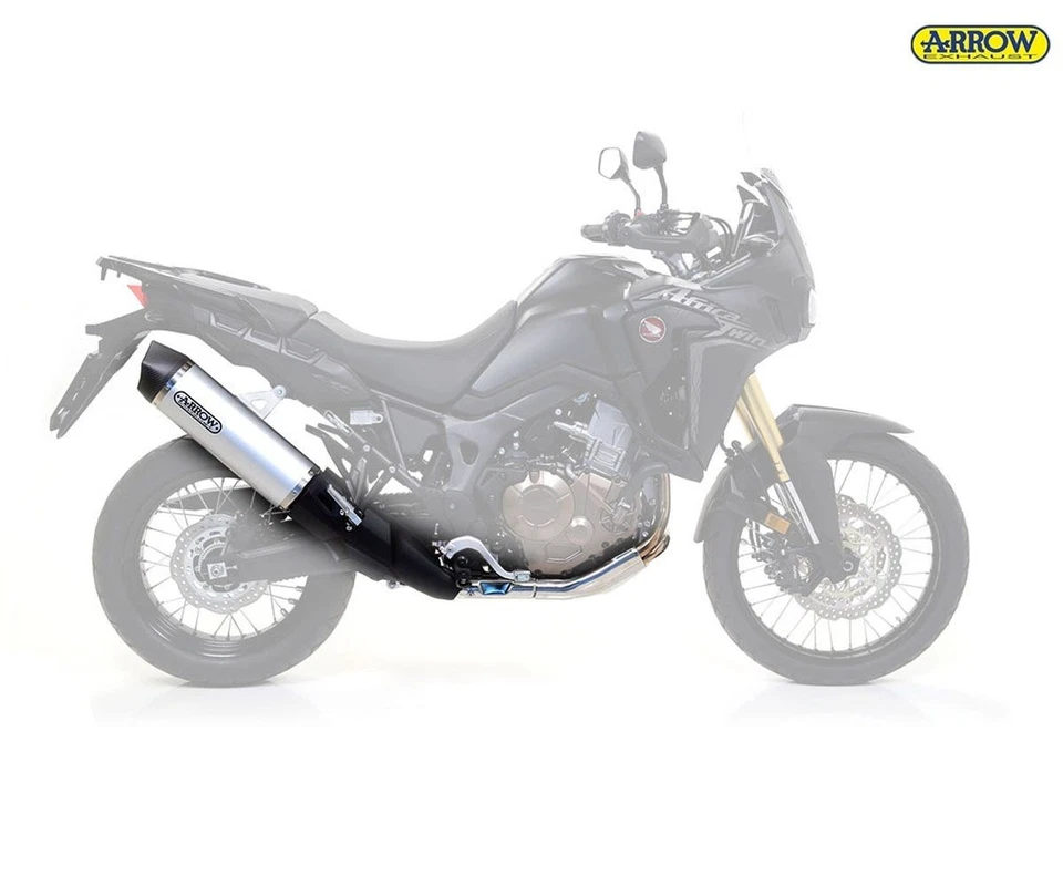 Tubos Escape Arrow MaxiRTech HONDA CRF 1000L Africa Twi Aluminio/Carby 2016 2019 - Imagen 2 de 2