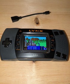 Atari Lynx II 2 Console System. IPS LCD HDMI Screen & Power Circuit &Full Re-cap