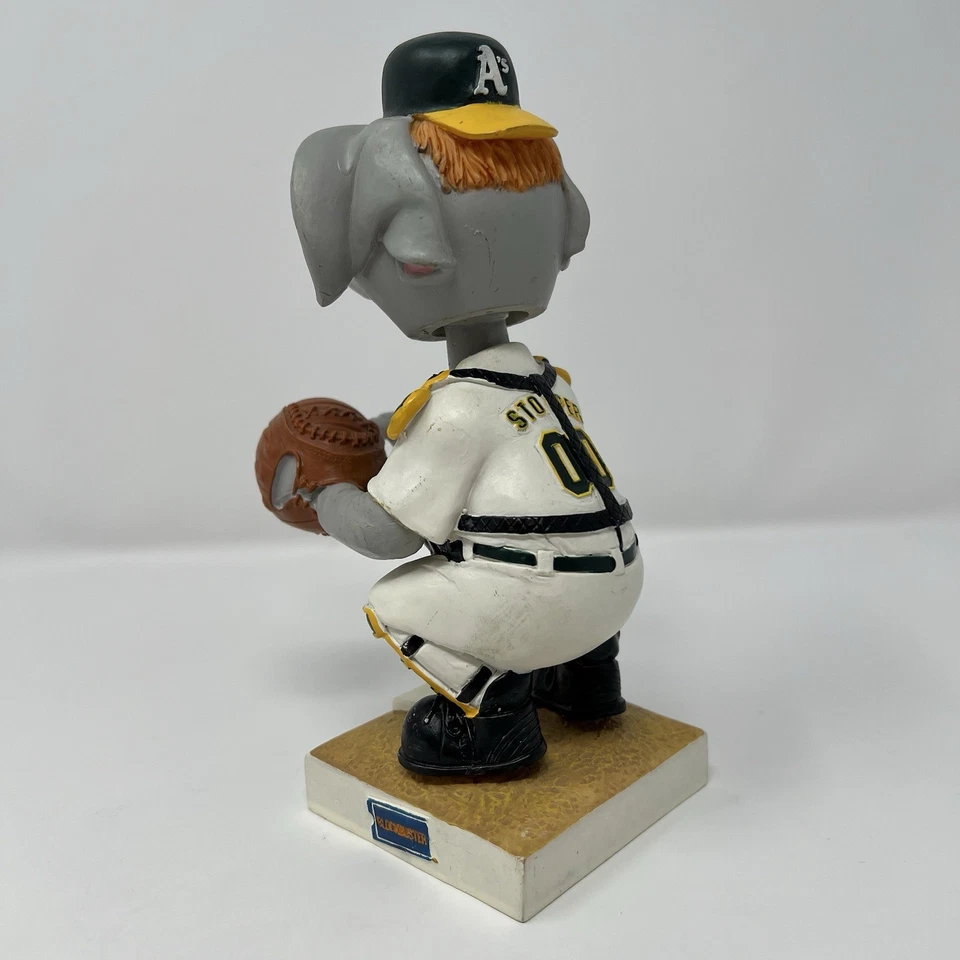 Oakland A's Stomper Mascot Kids Club Bobblehead Catcher 2005 No Box No Mask - Image 3 of 4