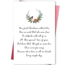 Christmas Holiday Sympathy Card, Lost Loved One Holiday Card, First Christmas...