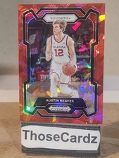 2024 Prizm Draft Picks Red Cracked Ice Prizm #40 Austin Reaves