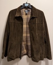 Polo Ralph Lauren Large Brown Suede Leather Jacket