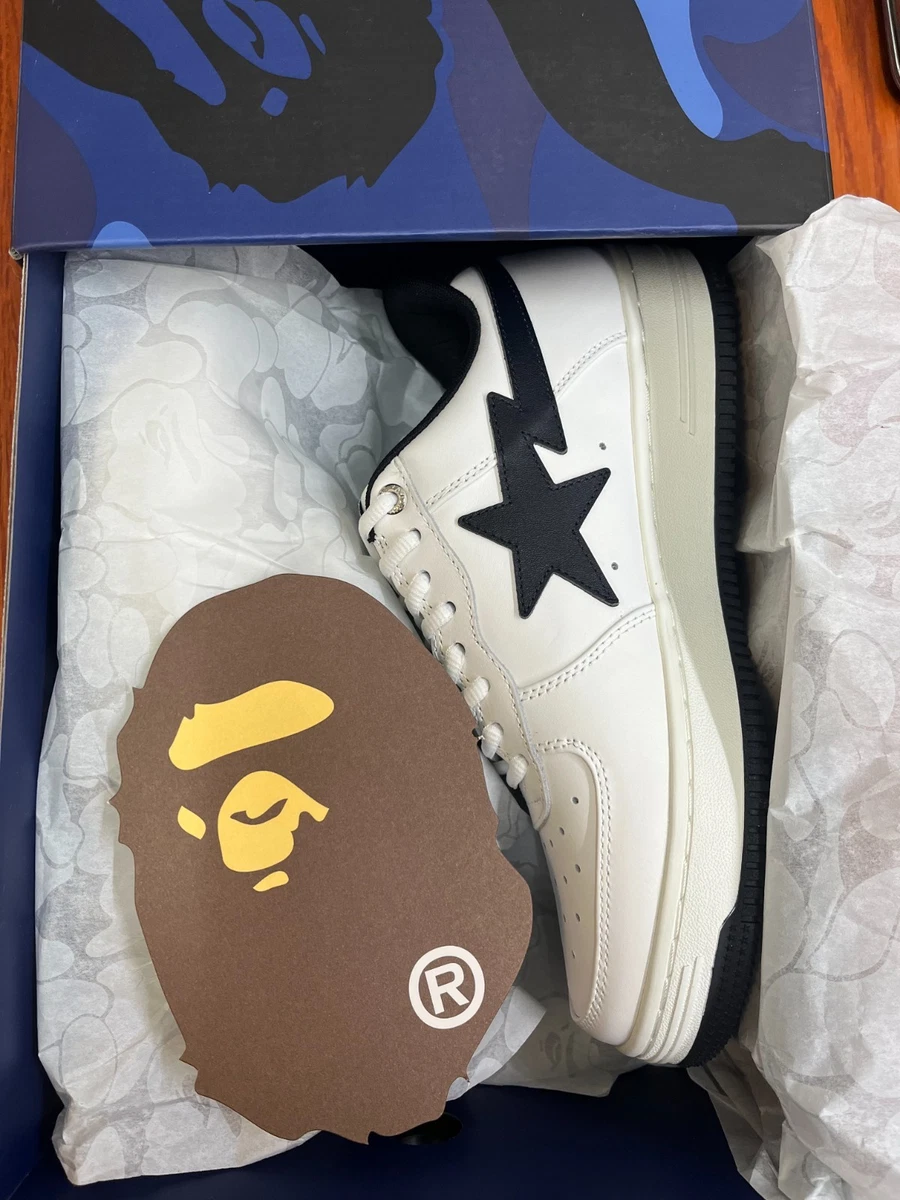 A Bathing Ape JJJJound x Bapesta White Navy for sale | eBay