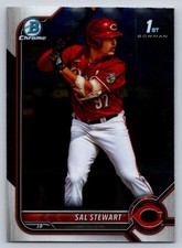 Sal Stewart 2022 Bowman Draft Chrome Cincinnati Reds